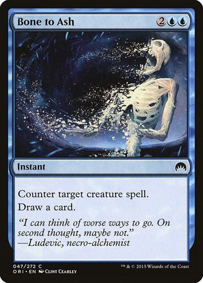 2015 Magic: The Gathering: Magic Origins (ORI) - Bone to Ash (#47, Common) (, Lightly Played)