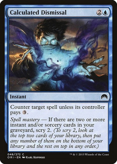 2015 Magic: The Gathering: Magic Origins (ORI) - Calculated Dismissal (#48, Common) (, Lightly Played)
