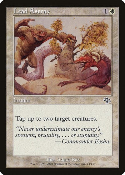 2002 Magic: The Gathering: Judgment (JUD) - Lead Astray (#14, Common) (, Near Mint)