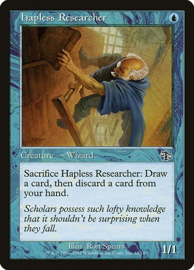 2002 Magic: The Gathering: Judgment (JUD) - Hapless Researcher (#42, Common) (, Near Mint)