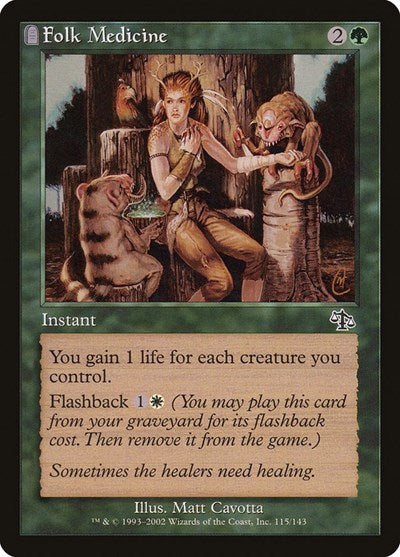 2002 Magic: The Gathering: Judgment (JUD) - Folk Medicine (#115, Common) (, Near Mint)