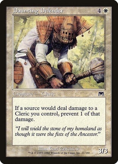 2002 Magic: The Gathering: Onslaught (ONS) - Daunting Defender (#21, Common) (, Near Mint)