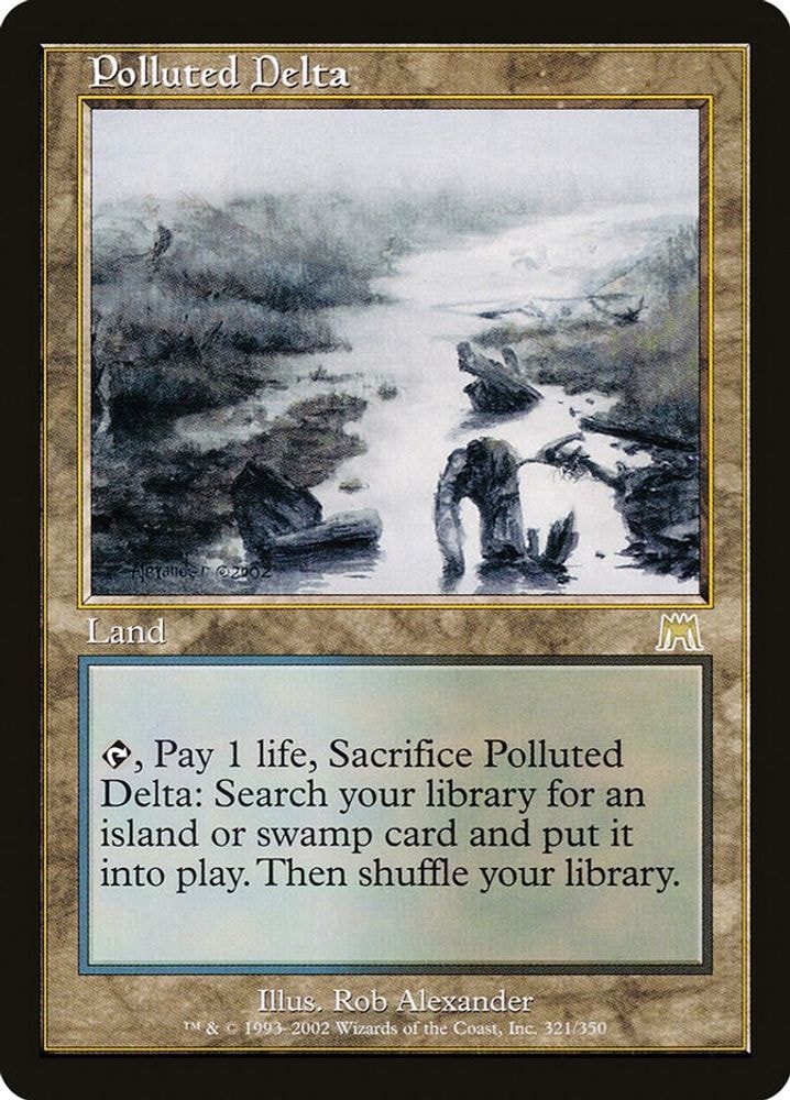 2002 Magic: The Gathering: Onslaught (ONS) - Polluted Delta (#321, Rare) (, Near Mint)