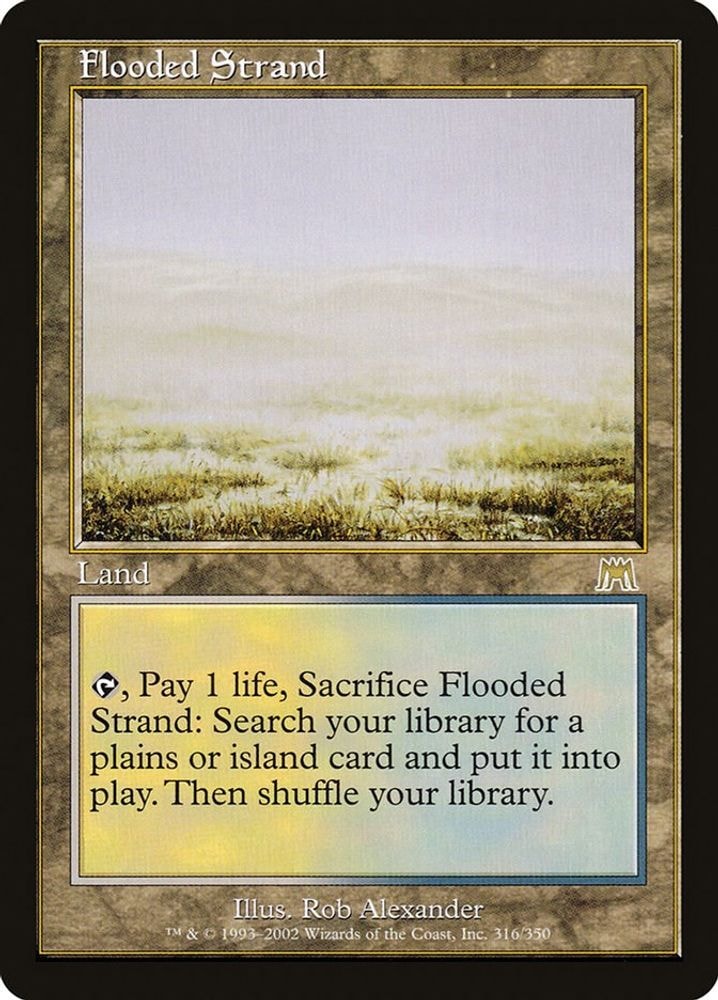 2002 Magic: The Gathering: Onslaught (ONS) - Flooded Strand (#316, Rare) (, Near Mint)