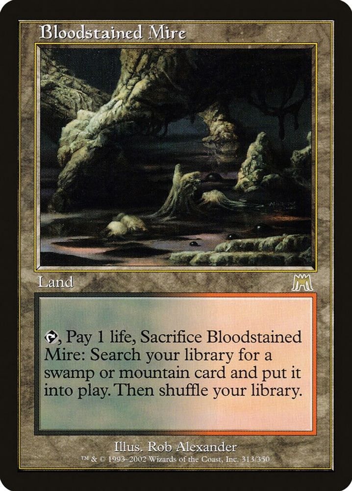 2002 Magic: The Gathering: Onslaught (ONS) - Bloodstained Mire (#313, Rare) (, Near Mint)