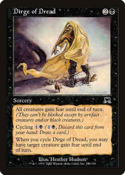 2002 Magic: The Gathering: Onslaught (ONS) - Dirge of Dread (#138, Common) (, Near Mint)