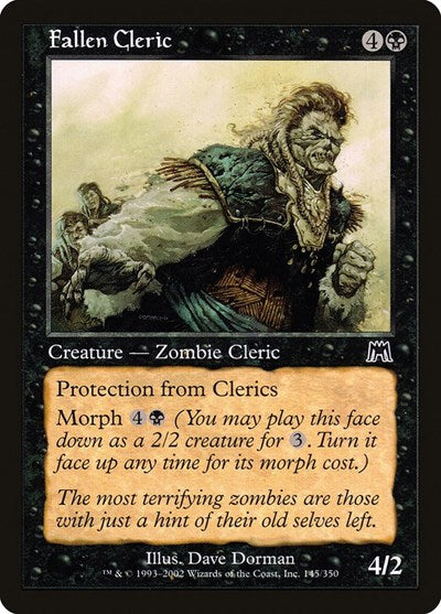 2002 Magic: The Gathering: Onslaught (ONS) - Fallen Cleric (#145, Common) (, Near Mint)