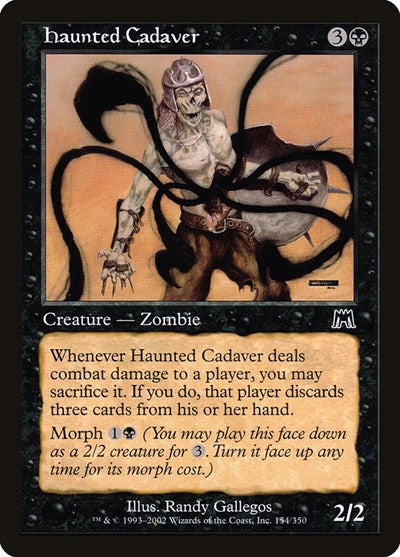 2002 Magic: The Gathering: Onslaught (ONS) - Haunted Cadaver (#154, Common) (, Near Mint)
