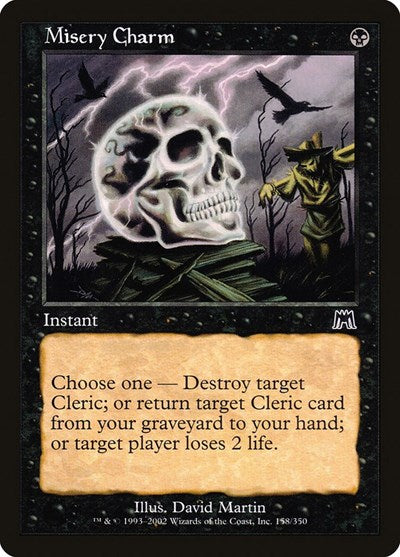 2002 Magic: The Gathering: Onslaught (ONS) - Misery Charm (#158, Common) (, Near Mint)