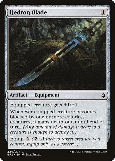 2015 Magic: The Gathering: Battle for Zendikar (BFZ) - Hedron Blade (#224, Common) (, Near Mint)