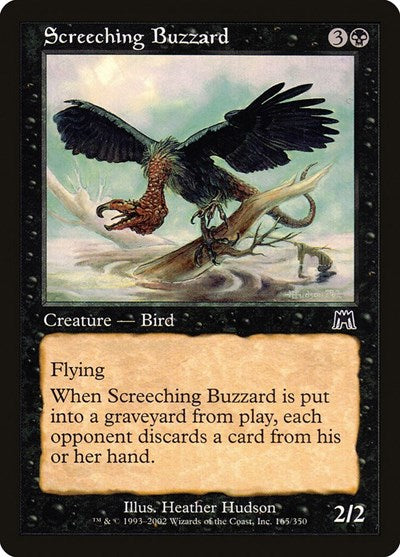 2002 Magic: The Gathering: Onslaught (ONS) - Screeching Buzzard (#165, Common) (, Near Mint)