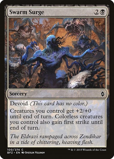 2015 Magic: The Gathering: Battle for Zendikar (BFZ) - Swarm Surge (#100, Common) (, Lightly Played)