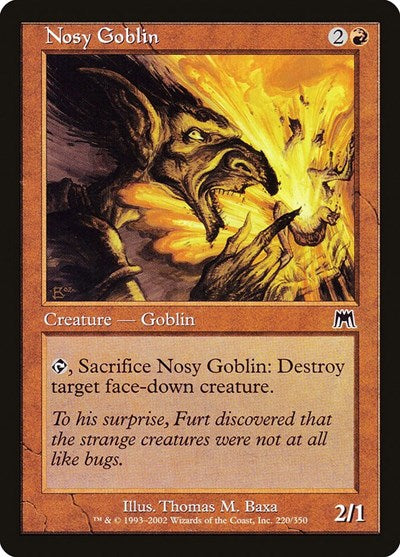 2002 Magic: The Gathering: Onslaught (ONS) - Nosy Goblin (#220, Common) (, Near Mint)