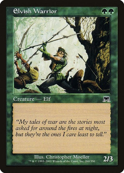2002 Magic: The Gathering: Onslaught (ONS) - Elvish Warrior (#260, Common) (, Lightly Played)