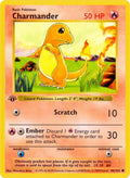 1999 Pokemon: Base Set (Shadowless) (BSS) - Charmander (#046/102, Common) (1st Edition, Near Mint)
