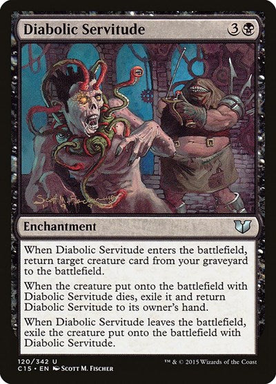 2015 Magic: The Gathering: Commander 2015 (C15) - Diabolic Servitude (#120, Uncommon) (, Near Mint)