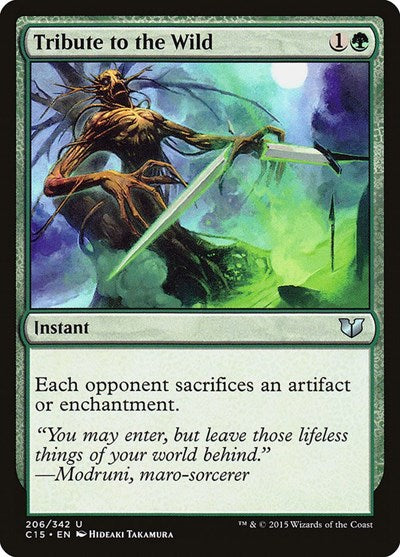 2015 Magic: The Gathering: Commander 2015 (C15) - Tribute to the Wild (#206, Uncommon) (, Near Mint)