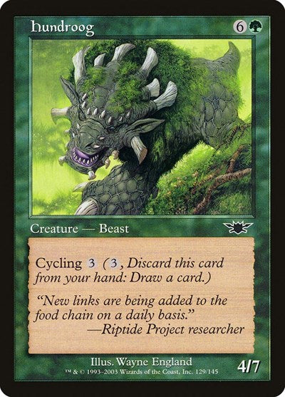 2003 Magic: The Gathering: Legions (LGN) - Hundroog (#129, Common) (, Lightly Played)