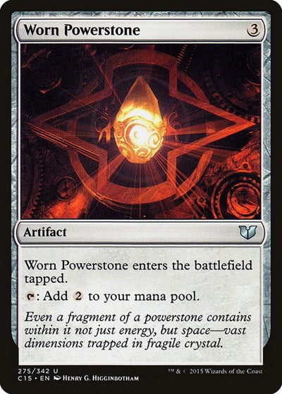 2015 Magic: The Gathering: Commander 2015 (C15) - Worn Powerstone (#275, Uncommon) (, Lightly Played)