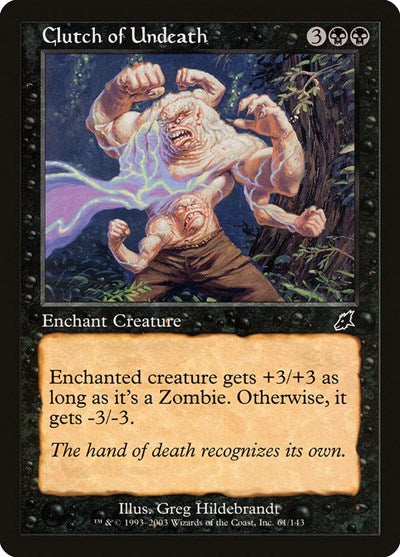 2003 Magic: The Gathering: Scourge (SCG) - Clutch of Undeath (#61, Common) (, Lightly Played)