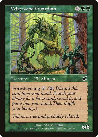 2003 Magic: The Gathering: Scourge (SCG) - Wirewood Guardian (#132, Common) (, Lightly Played)