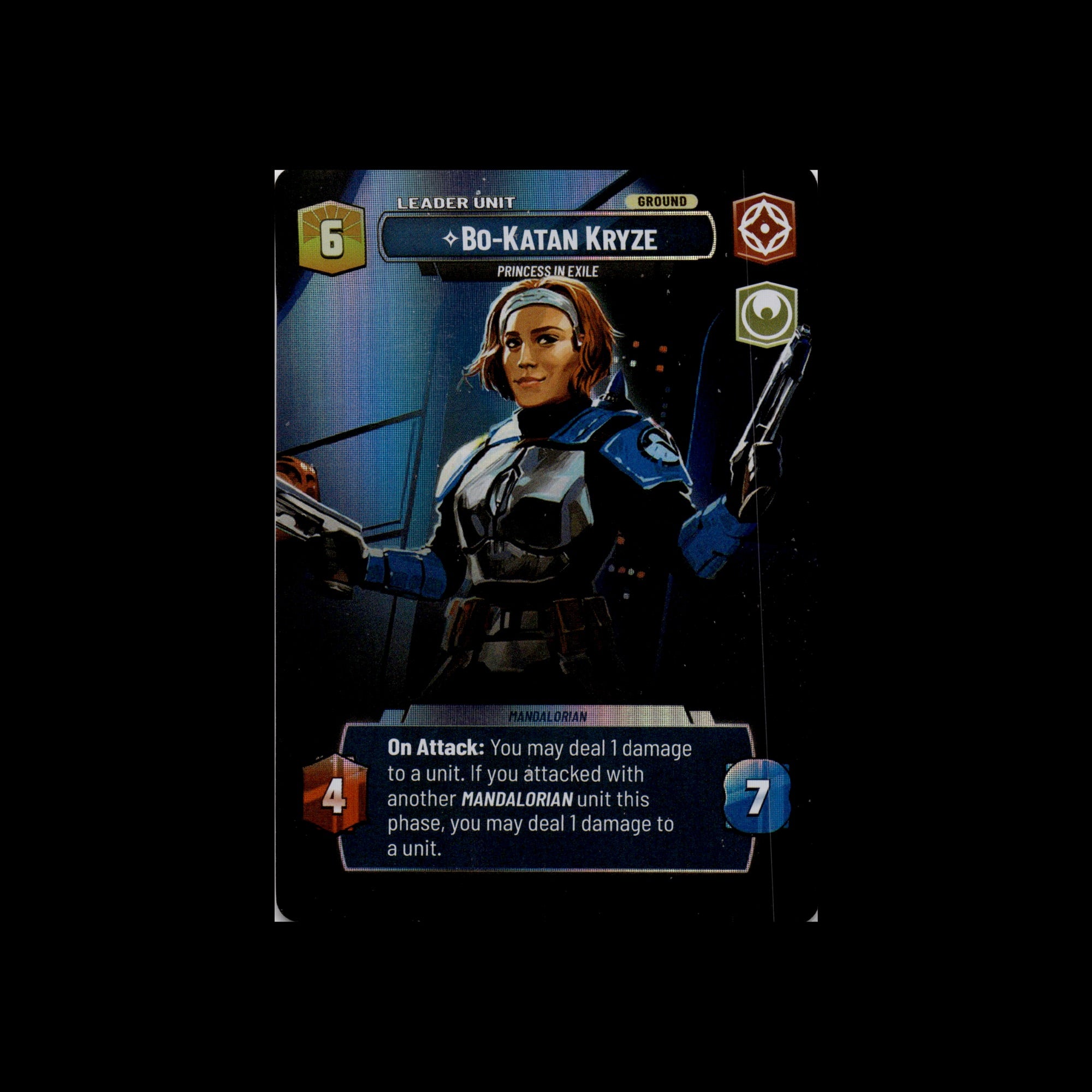 Bo-Katan Kryze - Princess in Exile (Showcase) (Back)