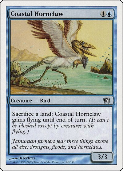 2003 Magic: The Gathering: 8th Edition (8ED) - Coastal Hornclaw (#66★, Common) (, Near Mint)