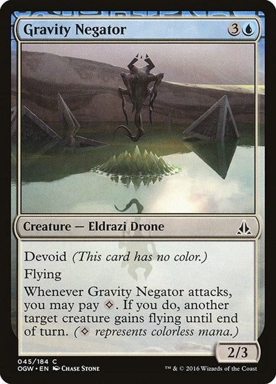 2016 Magic: The Gathering: Oath of the Gatewatch (OGW) - Gravity Negator (#45, Common) (, Lightly Played)
