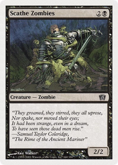 2003 Magic: The Gathering: 8th Edition (8ED) - Scathe Zombies (#160★, Common) (, Near Mint)