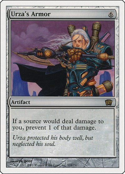 2003 Magic: The Gathering: 8th Edition (8ED) - Urzas Armor (#318★, Rare) (, Lightly Played)