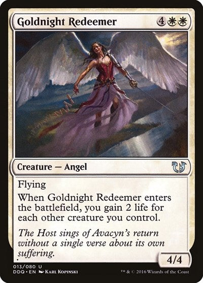2016 Magic: The Gathering: Duel Decks: Blessed vs. Cursed (DDQ) - Goldnight Redeemer (#13, Uncommon) (, Near Mint)