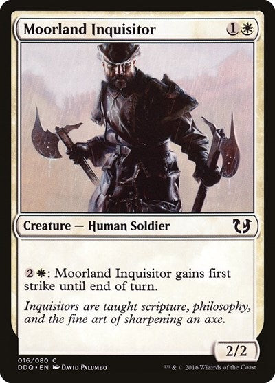 2016 Magic: The Gathering: Duel Decks: Blessed vs. Cursed (DDQ) - Moorland Inquisitor (#16, Common) (, Near Mint)