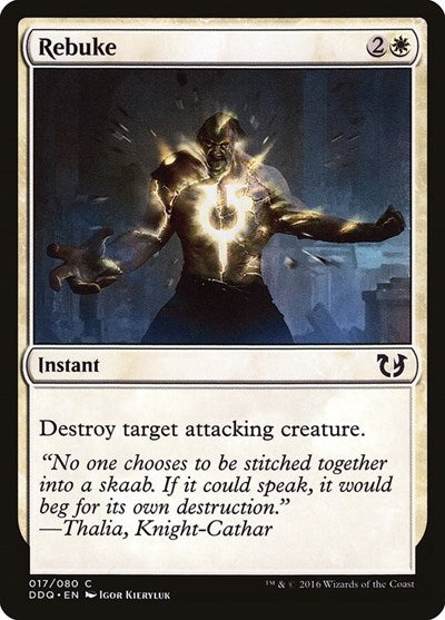 2016 Magic: The Gathering: Duel Decks: Blessed vs. Cursed (DDQ) - Rebuke (#17, Common) (, Near Mint)