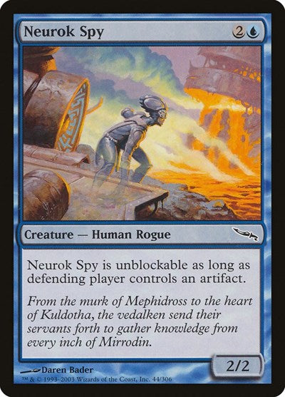 2003 Magic: The Gathering: Mirrodin (MRD) - Neurok Spy (#44, Common) (, Near Mint)