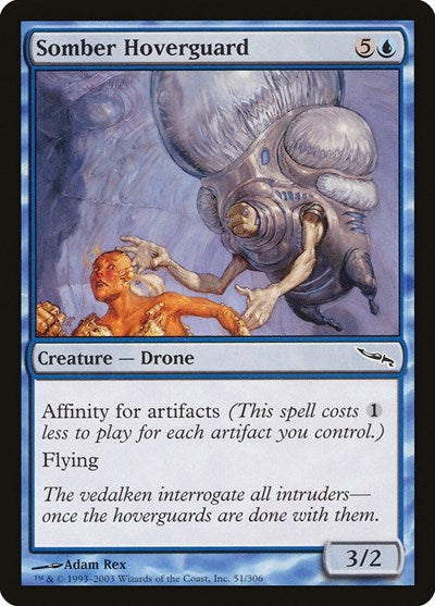 2003 Magic: The Gathering: Mirrodin (MRD) - Somber Hoverguard (#51, Common) (, Near Mint)
