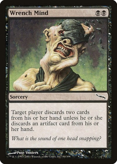 2003 Magic: The Gathering: Mirrodin (MRD) - Wrench Mind (#84, Common) (, Lightly Played)