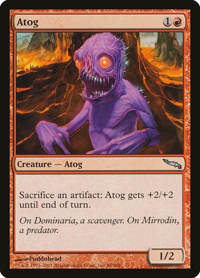 2003 Magic: The Gathering: Mirrodin (MRD) - Atog (#86, Uncommon) (, Lightly Played)
