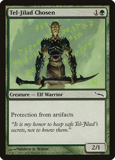 2003 Magic: The Gathering: Mirrodin (MRD) - Tel Jilad Chosen (#132, Common) (, Lightly Played)