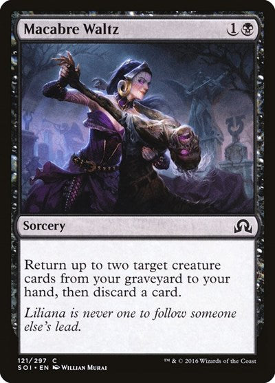 2016 Magic: The Gathering: Shadows over Innistrad (SOI) - Macabre Waltz (#121, Common)