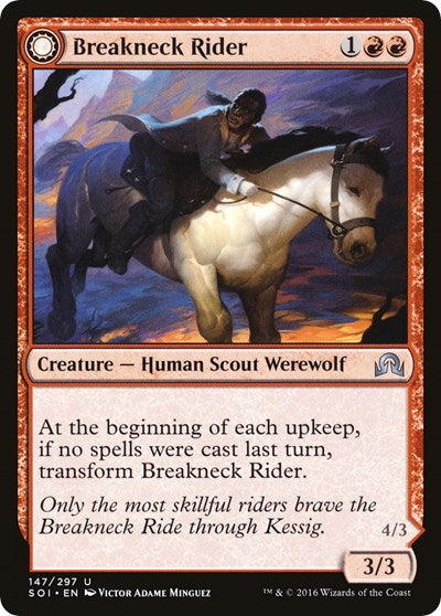 2016 Magic: The Gathering: Shadows over Innistrad (SOI) - Breakneck Rider (#147, Uncommon) (, Near Mint)