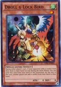 2016 YuGiOh: OTS Tournament Pack 1 (OP01) - Droll and Lock Bird (#OP01-EN004, Super Rare) (Unlimited, Near Mint)