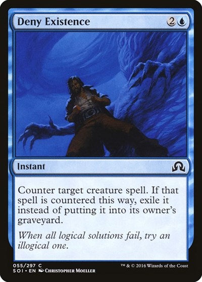 2016 Magic: The Gathering: Shadows over Innistrad (SOI) - Deny Existence (#55, Common) (, Lightly Played)