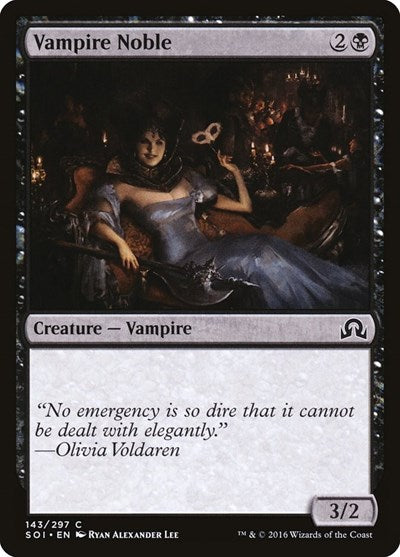 2016 Magic: The Gathering: Shadows over Innistrad (SOI) - Vampire Noble (#143, Common)
