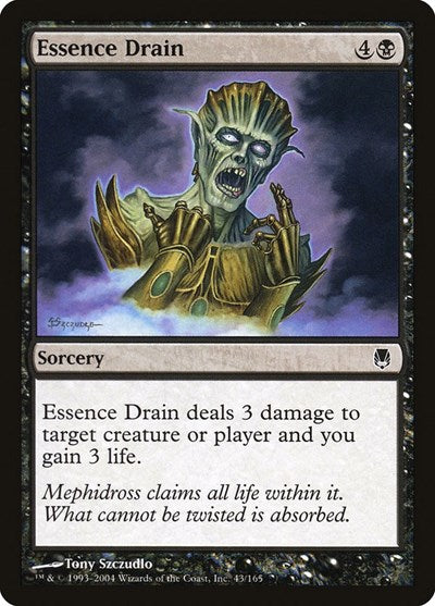 2004 Magic: The Gathering: Darksteel (DST) - Essence Drain (#43, Common) (, Near Mint)