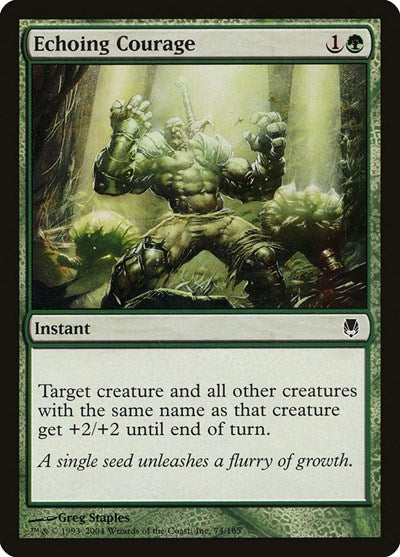 2004 Magic: The Gathering: Darksteel (DST) - Echoing Courage (#74, Common) (, Near Mint)