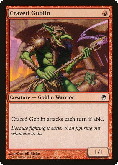 2004 Magic: The Gathering: Darksteel (DST) - Crazed Goblin (#56, Common) (, Near Mint)