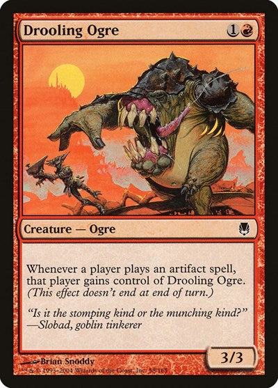 2004 Magic: The Gathering: Darksteel (DST) - Drooling Ogre (#58, Common) (, Near Mint)