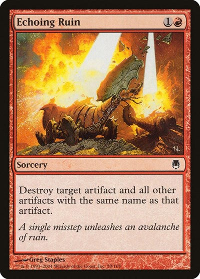 2004 Magic: The Gathering: Darksteel (DST) - Echoing Ruin (#59, Common) (, Near Mint)