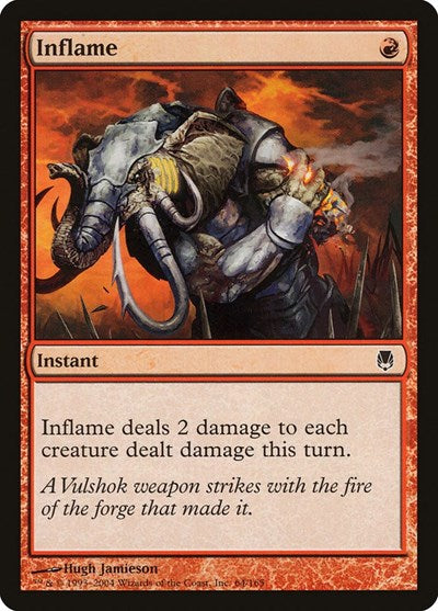 2004 Magic: The Gathering: Darksteel (DST) - Inflame (#64, Common) (, Near Mint)