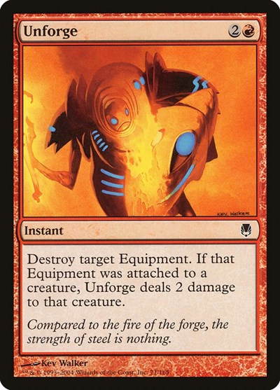 2004 Magic: The Gathering: Darksteel (DST) - Unforge (#71, Common) (, Near Mint)